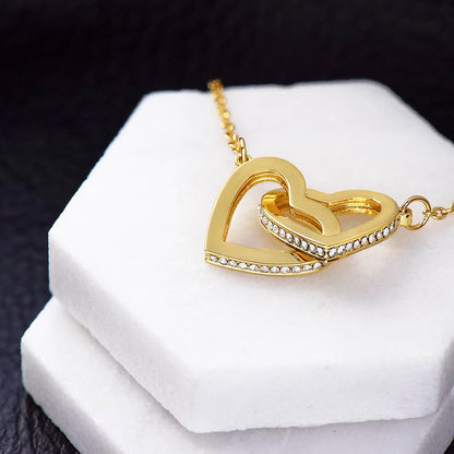 Interlocking Hearts Necklace – A Symbol of Endless Loveс +