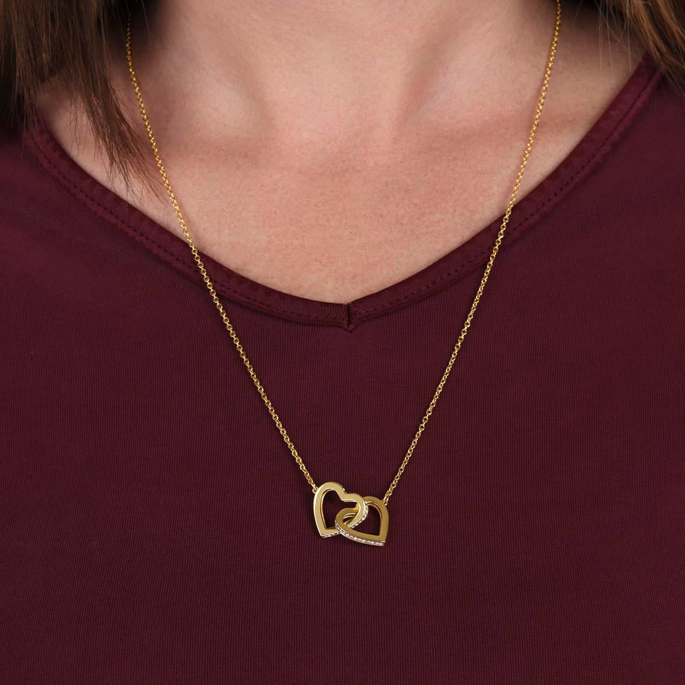 Interlocking Hearts Necklace – A Symbol of Endless Loveс +