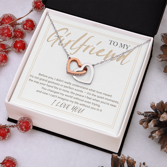 Interlocking Hearts Necklace – A Symbol of Endless Loveс +