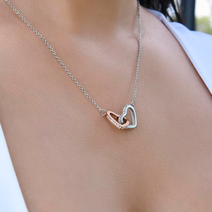 Interlocking Hearts Necklace – A Symbol of Endless Loveс +