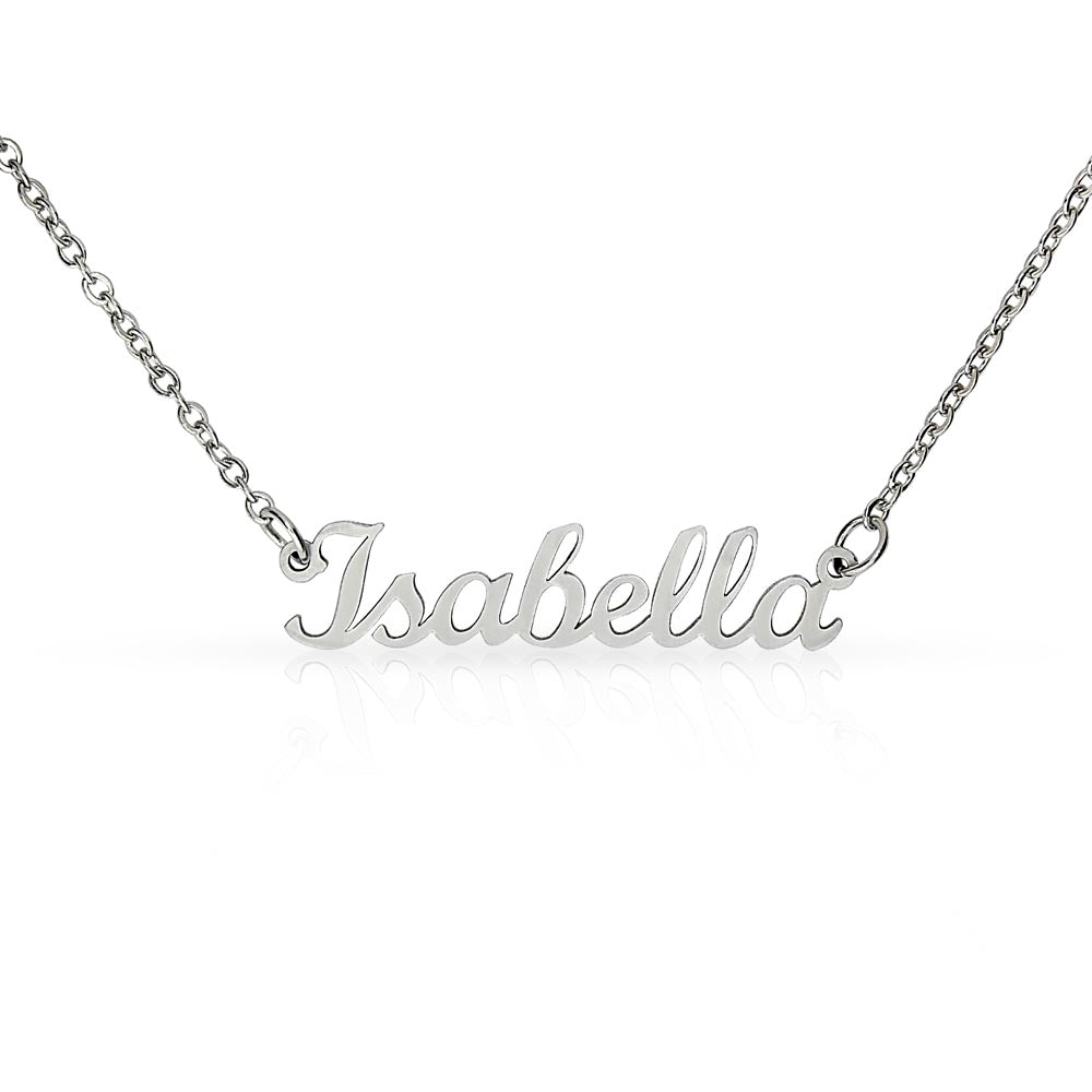 Personalized Name Necklace – A Gift Straight from the Heart, with Custom Message Card - Gift for her