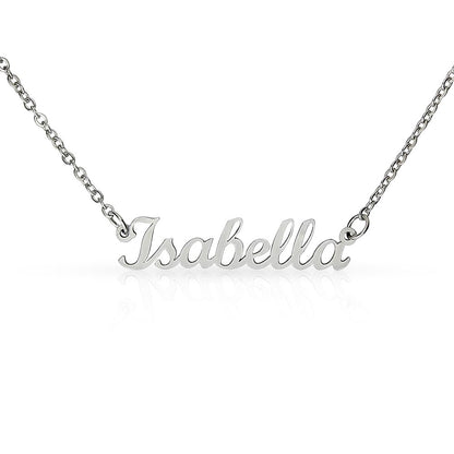Personalized Name Necklace – A Gift Straight from the Heart, with Custom Message Card - Gift for her