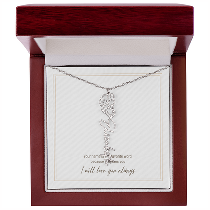 Personalized Flower Name Necklace – A Unique and Meaningful Gift for Her