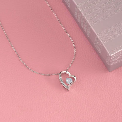 Forever Love Sparkling Heart Necklace – Timeless Gift of Devotion