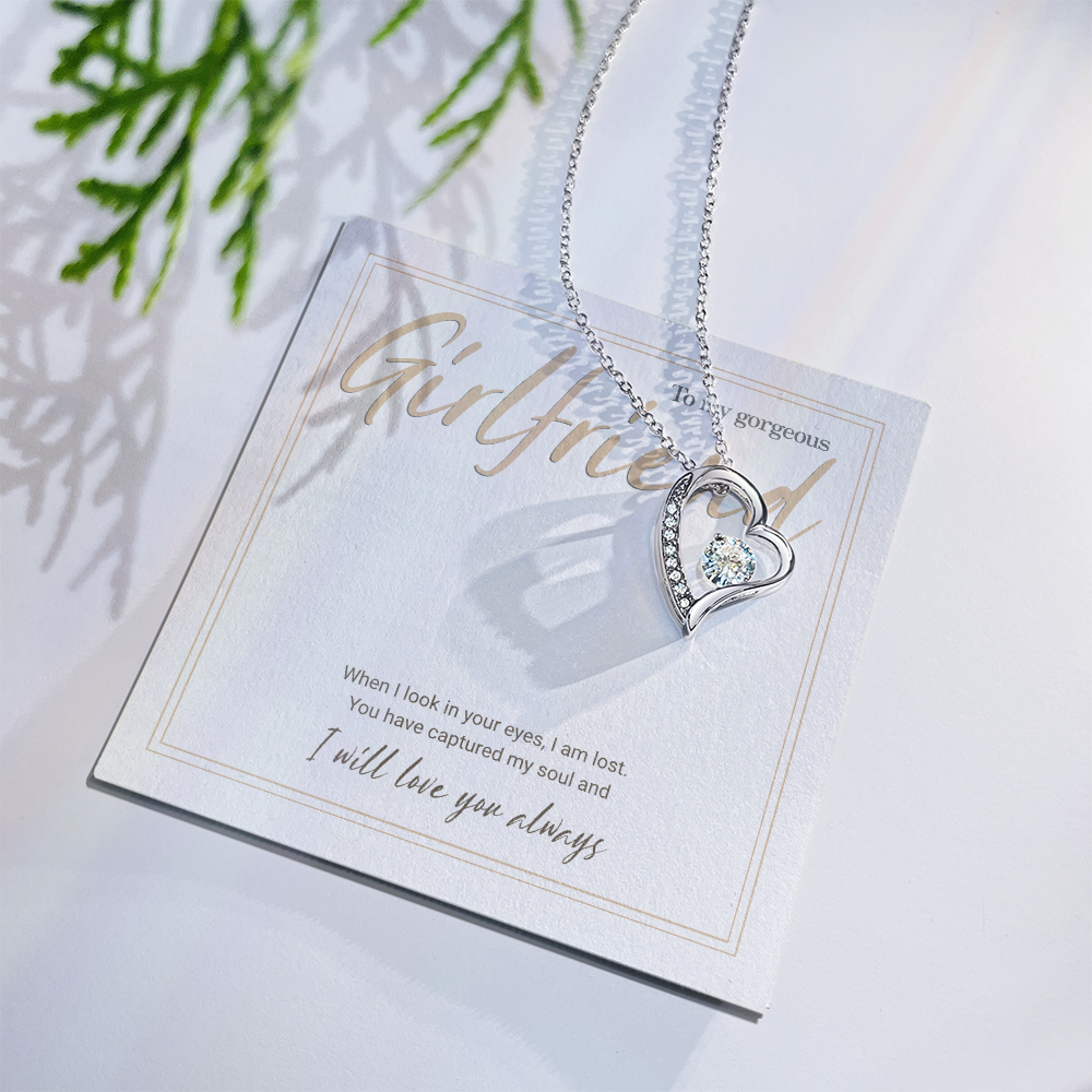 Forever Love Sparkling Heart Necklace – Timeless Gift of Devotion