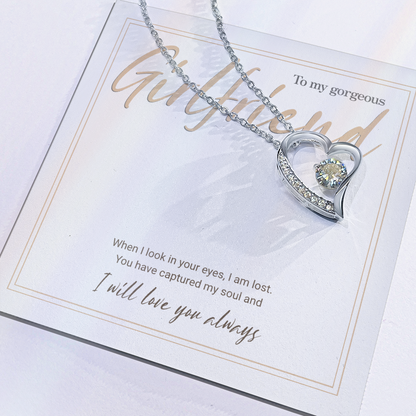 Forever Love Sparkling Heart Necklace – Timeless Gift of Devotion