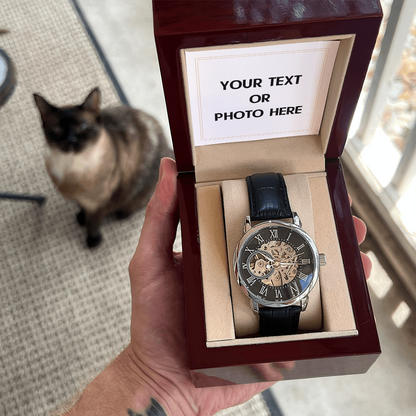 Openwork Watch — with Personalized Message Card
